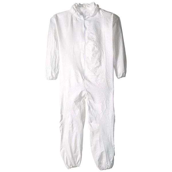 Disposable Economy Coveralls, Zip Front - White, Medium , 25/Case , UL S-10484W-M