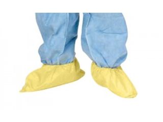 Chemical-Resistant Shoe Covers Size 12-15 , Yellow , 150 Pairs/Case , UL S-23348