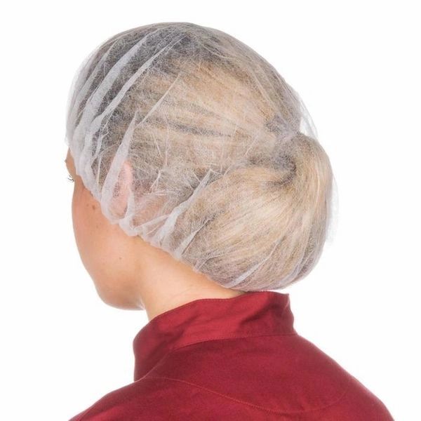 Polypropylene Bouffant Caps 18", White , Latex Free , 100/Pack , UL S-9891W