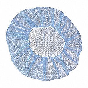 Nylon Honeycomb Hairnet 20", Blue , Latex Free , 100/Pack , UL S-15371BLU