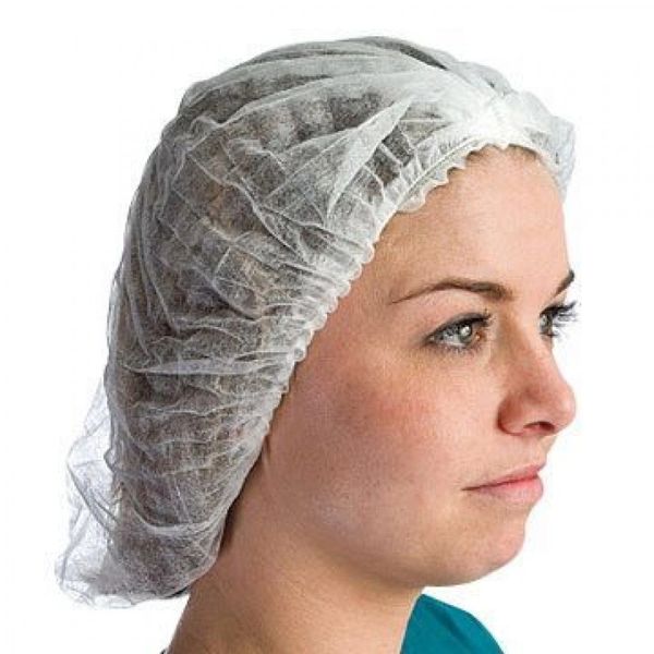 Nylon Hairnets White , Latex Free, 22" , 144/Pack , UL S-7025W