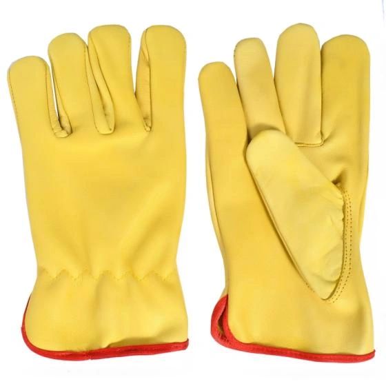 Cowhide Leather Driver's Gloves Lined , Medium , 3 Pairs/Pack , UL S-10443M