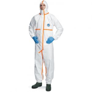 Tyvek 800 J Coverall with Hood Bulk Pack - XL , 25/Case , UL S-23372B-X