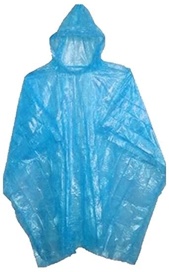 Disposable Poncho Blue , 120/Case , UL S-15898BLU