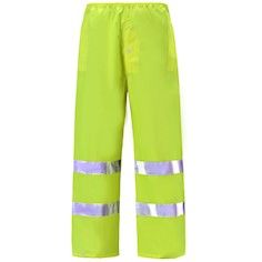 Class 3 Reflective High Risk Environments Pants Lime , Large , UL S-22971G-L