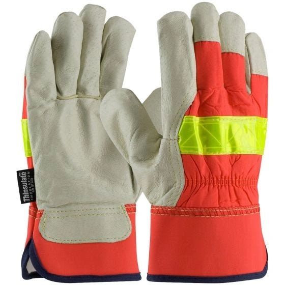 Top Grain Pigskin Leather Palm Thinsulate Work Glove , Different Sizes , Safety PIP-125/458