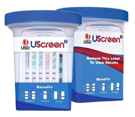 Drugs of Abuse Test UScreen 12-Drug Panel with Adulterants AMP, BAR, BUP, BZO, COC, mAMP/MET, MDMA, MOP, MTD, OXY, PCP, THC (CR, pH, SG) Urine Sample 25 Tests , Alere USSCUPA-12BUP300