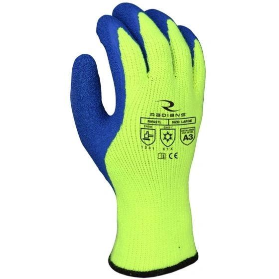 Radians Cut Level A3 Dipped Winter Gripper Glove , Different Sizes, 12 pack , Safety RAD-RWG27