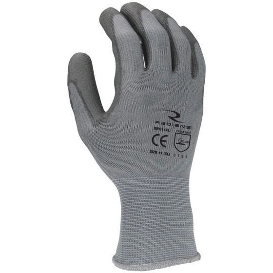 Radians RWG Palm Coated Glove 12 Pack , Black ,Different Sizes , Safety RAD-RWG14-XL