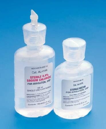 Irrigation Solution Sterile Water for Irrigation Not for Injection Bottle 75 mL , 25/Case , Carefusion AL4175