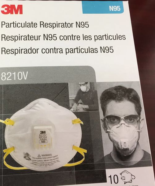 Particulate Respirator Mask 3M Comfort Plus Industrial N95 with Valve Cup Elastic Strap One Size Fits Most White NonSterile , 10/Box , 3M 8210V