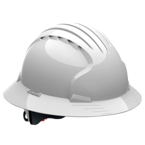 Deluxe Full Brim Hard Hat Color White Vented , 10/Pack , Safety PIP-280-EV6161V-10