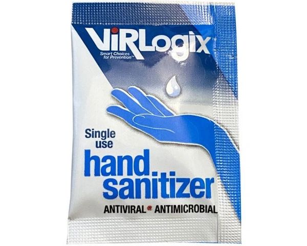 Single Use Hand Sanitizer Packet - 120 Pack/Case , Safety TEK-VIRL-24PK