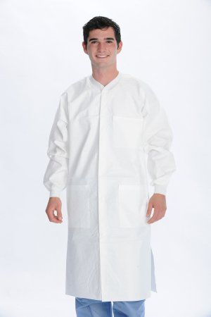 Lab Coat ValuMax Extra-Safe White Small Knee Length Limited Reuse , 10/Pack , Valumax 3660WHS-K