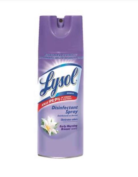 Lysol Spray Early Morning Breeze Scented Disinfectant Spray - 12.5oz , 354 gr , Lysol-Early-Morning