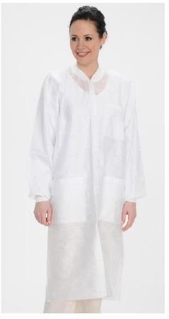 Lab Coat ValuMax Easy-Breathe White X-Large Knee Length Limited Reuse , 10/Pack , Valumax 3560WHXL