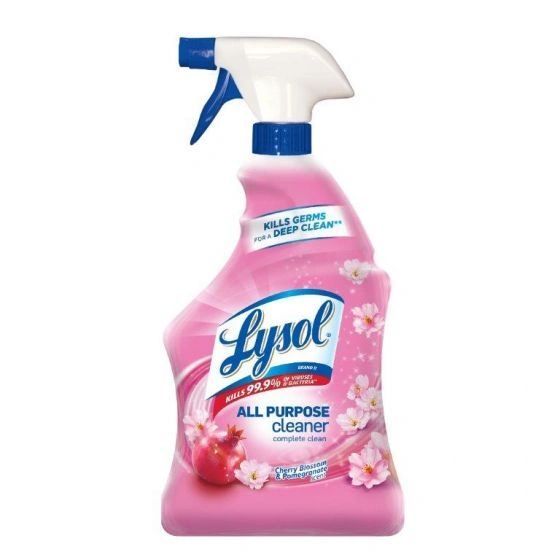 Lysol All Purpose Cleaner Cherry Blossom 19 FL oz. 561 ml , Lysol-Cherry