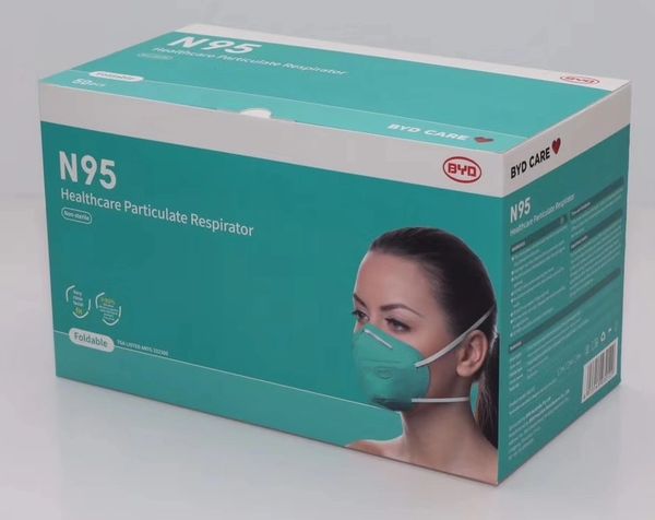 N95 Particulate Mask Respirator Type N95 20box Byd De2322 