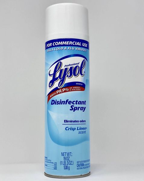 Lysol Disinfectant Spray Crisp Linen Scent 19 Oz Lysol 19 2017