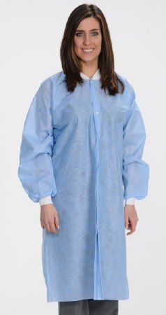 Lab Coat ValuMax Easy-Breathe Medium Blue 3X-Large Knee Length Limited Reuse , 10/Pack , Valumax 3560MBXXXL