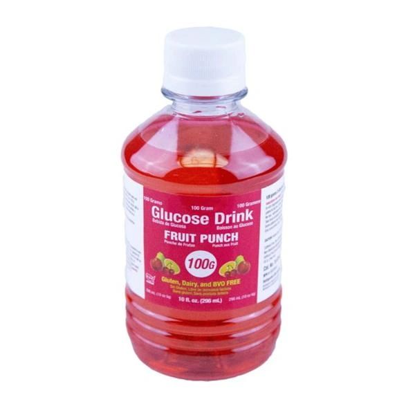 Glucose Tolerance Beverage Fruit Punch 100gm 6/Package, 4 PK/Case , Azer 10-FP-100