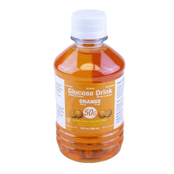 Glucose Tolerance Beverage Plastic Container Orange 50gm 6/Package, 4 PK/Case , Azer 10-O-050