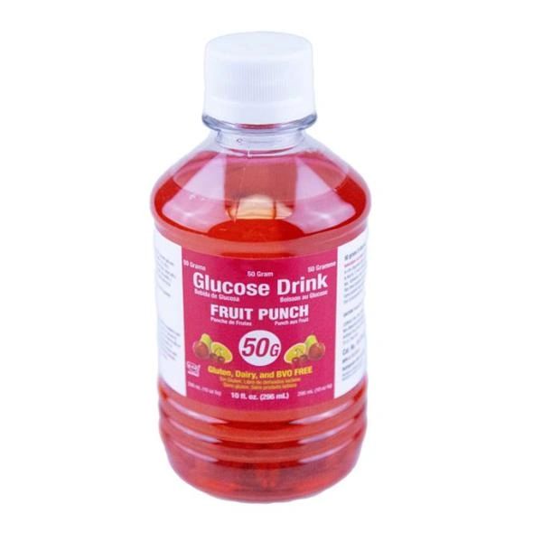 Glucose Tolerance Beverage Fruit Punch 50gm 6/Package, 4 PK/Case , Azer 10-FP-050