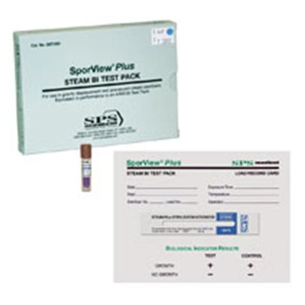 Indicator Biological Test Pack SporView Plus Steam 24Hr 25/Case , SPS Medical SBT-025