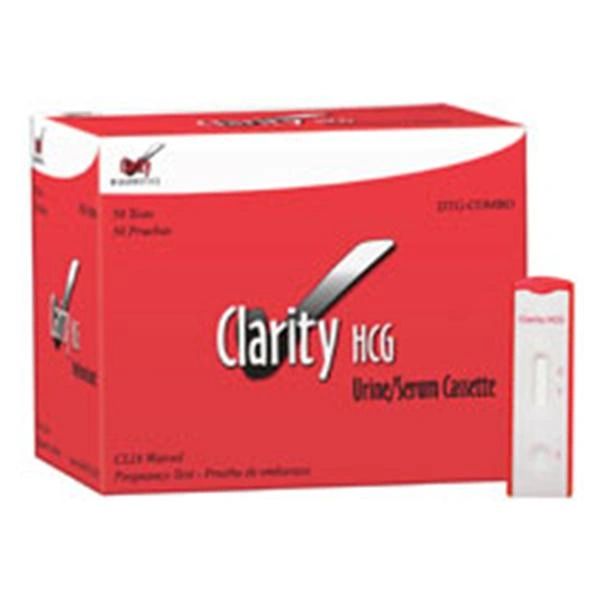 CLARITY PREGNANCY TEST COMBO CASSETTES, SERUM& URINE 50/BOX , DTG-COMBO