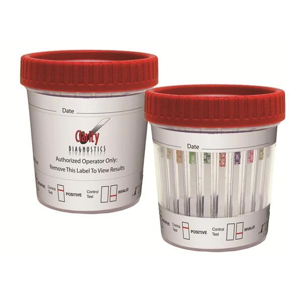 Clarity Drug Screen Urine Test Cup CLIA Waived 10 Panel , 25/Box , Diagnostic CD-CDOA-4104