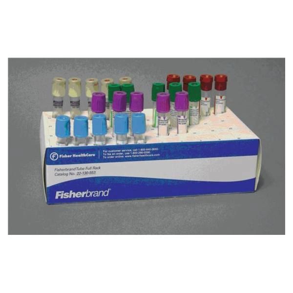 Fisherbrand Test Tube Rack General-Purpose 40 Place Blue/White 100/Case , Fisher Scientific 22130553