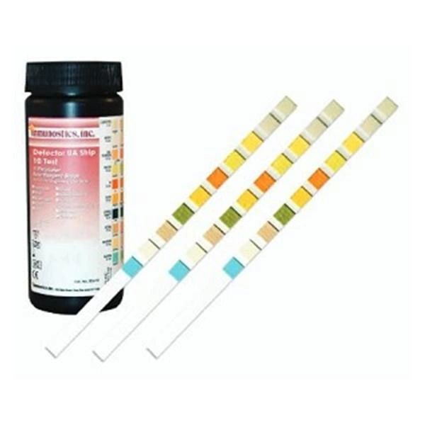 Detector Urinalysis Test Strip 100 Count 10 Parameter Each , Immunostics IDU-10