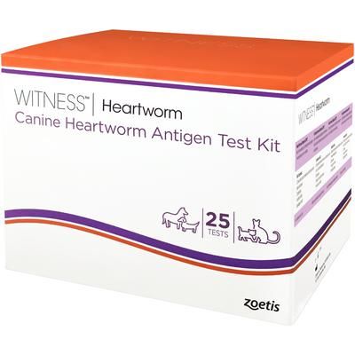 Witness Heartworm Test Kit 25 Tests/Kit , ZOETIS 10014361