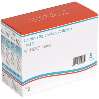 Witness Canine Parvovirus Antigen Test Kit 5 Tests/Kit , ZOETIS 10012674