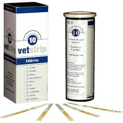 VetStrip 10 Urine Test Strips 100 Strips/Pkg , CREATIVE SCIENCE VS10