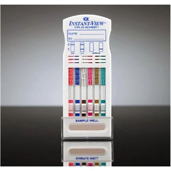 Instant View Drug Screen Dip Card Test Kit CLIA Waived 10 Panel AMP, BAR, BZO, COC, MDMA, MOP, MTD, PCP, TCA, THC 20/Box , Alfa 03-3910QW