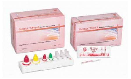 Rapid Test Kit QuStick Infectious Disease Immunoassay Strep A Test Throat Swab Sample 50 Tests , Stanbio 6000-050