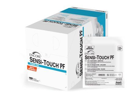 Encore Sensi-Touch PF Latex Surgical Gloves Size 5.5 , 50/Box , Ansell 7821PF