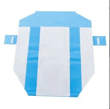 H650 HALYARD SMART-FOLD Sterilization Wrap White / Blue 40 X 55 Inch Three Layer SMS Polypropylene, 48/Case , Halyard 14277