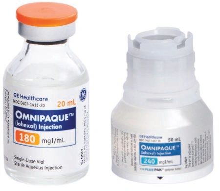 Omnipaque 300 Iohexol 300 mg / mL Injection Vial 10 mL , GE Healthcare 00407141310