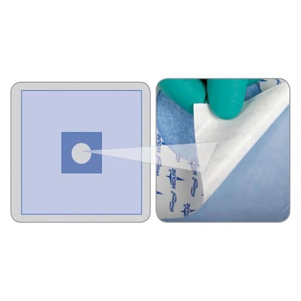 Drape Eye Surgical InvisiShield Fenestrated 16x16" Sterile 40/Case , Medline DYNJSD1020