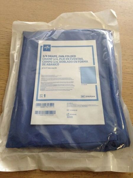 Surgical Three-Quarter Drape Sheet, 53" x 77" , 20/Case , Medline DYNJP2414