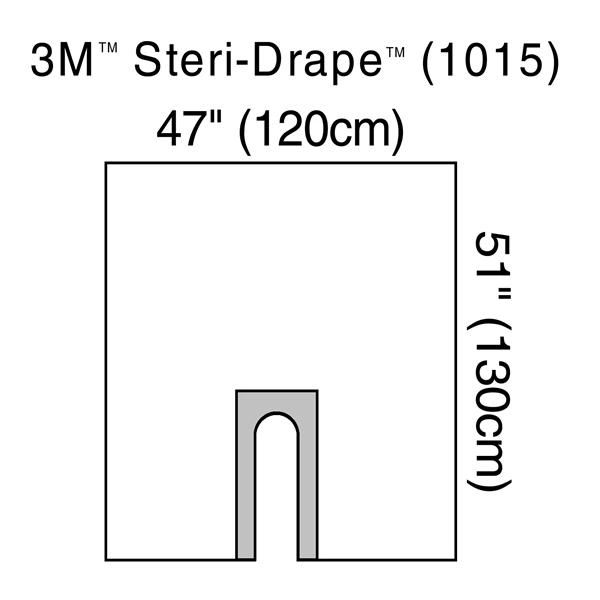 U-Drape, 47" x 51", U-Slot Aperture with Adhesive, Clear Plastic, 10/bx, 4 bx/cs , 3M 1015