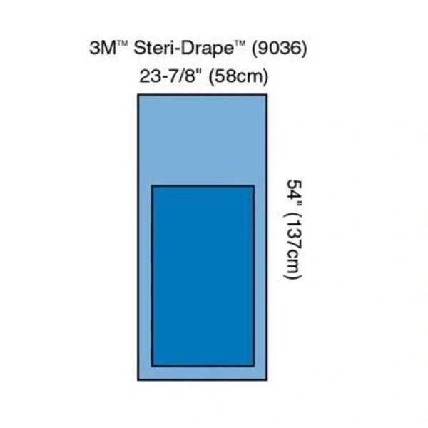 Steri-Drape Mayo Stand Cover, 23" x 54", 60/bx, 4 bx/cs , 3M 9036