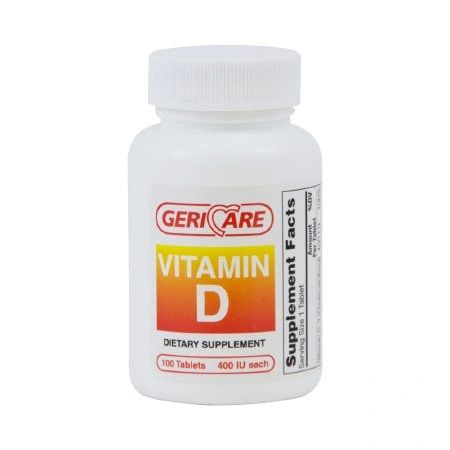 Vitamin D Supplement 400 IU Strength Tablet 100 per Bottle , MC 60-874-01