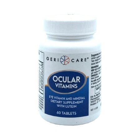 Eye Vitamin Supplement Geri-Care Vitamin A / Ascorbic Acid / Vitamin E 14320 IU - 226 mg - 200 IU Strength Tablet 60 per Bottle , MC 631-06-GCP