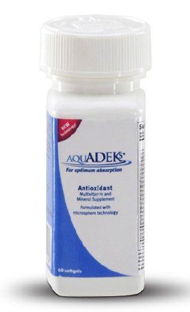 Multivitamin Supplement AquADEKs Vitamin A / Asorbic Acid / Vitamin D3 / Vitamin E / Vitamin K 9,083 IU - 35 mg - 600 IU - 50 IU - 350 mcg Strength Chewable Tablet 60 per Bottle Fruit Flavor , Actavis 58914001460