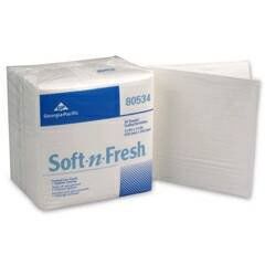 Washcloth, Disposable, Premium, 13" x 13", 1/4 Fold, 50/pk, 20 pk/cs , Georgia Pacific 80534