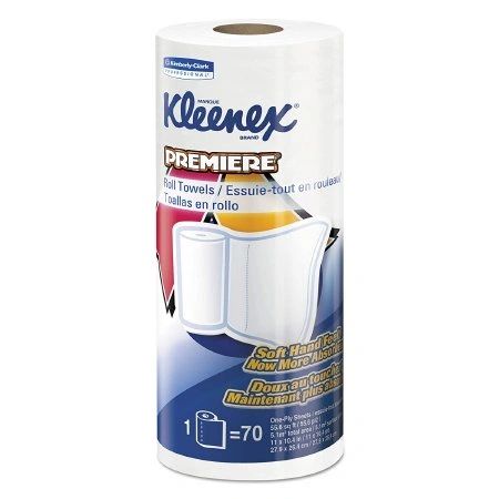 Kleenex Premiere Towel Roll Paper 11 in x 10.4 in 1 Ply White 70 / Roll 24/Case , Kimberly Clark 13964