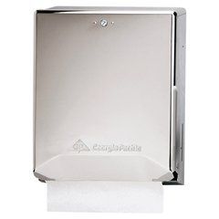 Paper Towel Dispenser Chrome Metal Manual 600 Count Wall Mount , Georgia-Pacific 56620